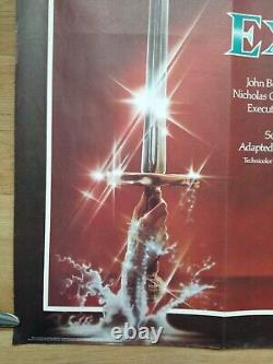 EXCALIBUR (1981) original UK QUAD POSTER John Boorman epic King Arthur fantasy