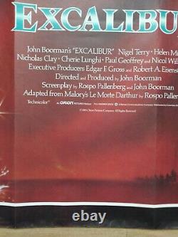 EXCALIBUR (1981) original UK QUAD POSTER John Boorman epic King Arthur fantasy
