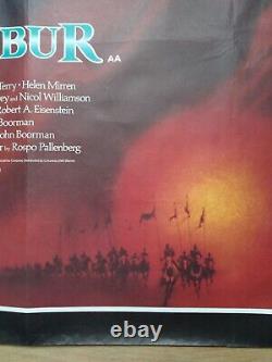 EXCALIBUR (1981) original UK QUAD POSTER John Boorman epic King Arthur fantasy