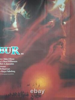 EXCALIBUR (1981) original UK QUAD POSTER John Boorman epic King Arthur fantasy