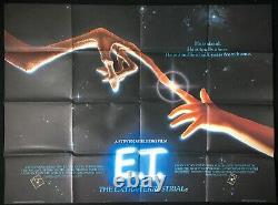 E. T ORIGINAL Quad Movie Poster First release Steven Spielberg 1982