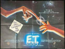 E. T Original Quad Movie Poster Steven Spielberg 1982