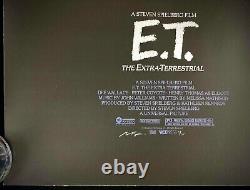 E. T. Original Screen Print Quad Movie Poster Limited Edition Matt Ferguson 9/35