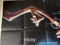 E. T. THE EXTRA TERRESTRIAL (1982) Original Quad Movie Poster Steven Spielberg