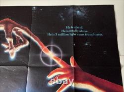 E. T. THE EXTRA TERRESTRIAL (1982) Original Quad Movie Poster Steven Spielberg