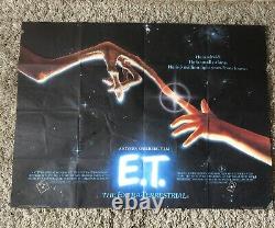 E. T. The Extra-Terrestrial Original Quad Movie Cinema Poster Spielberg 1982 ET