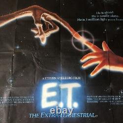 E. T. The Extra-Terrestrial Original Quad Movie Cinema Poster Spielberg 1982 ET