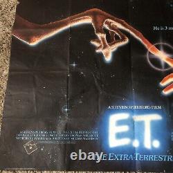 E. T. The Extra-Terrestrial Original Quad Movie Cinema Poster Spielberg 1982 ET