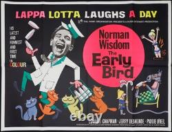 Early Bird ORIGINAL Quad Movie Film Cinema Poster Norman Wisdom 1965
