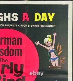 Early Bird Original Quad Movie Cinema Poster Norman Wisdom 1965