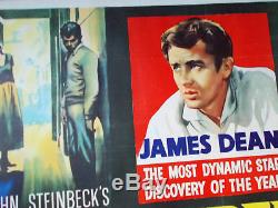 East of Eden, Original 1955 British Quad Linen Film Movie Poster, James Dean