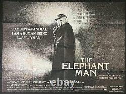 Elephant Man ORIGINAL Quad Movie Cinema Poster Anthony Hopkins John Hurt 1980