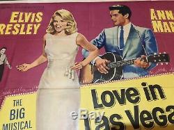 Elvis Film Poster Love In Las Vegas Aka Viva Las Vegas Uk Quad 1964