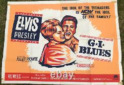 Elvis Gi Blues Original Uk Quad. Film Poster. 30x40