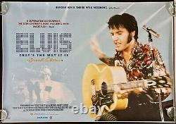 Elvis Presley That's The Way It Is Original Quad Movie Cinema Poster 2000 RR