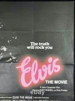 Elvis the Movie Original Quad Movie Poster Kurt Russell Shelly Winters 1979