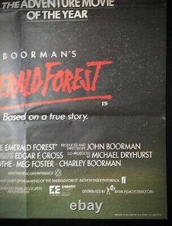 Emerald Forest ORIGINAL Quad Movie Poster John Boorman 1985
