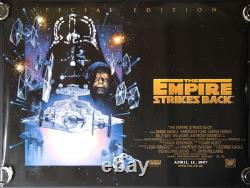 Empire Strikes Back ORIGINAL Quad Film Poster 1997 Special Edition RR Star Wars