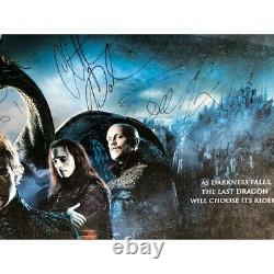 Eragon 2006 Huge Film poster on card, signed by Irons Malkovich Guillory Paolini