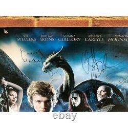 Eragon 2006 Huge Film poster on card, signed by Irons Malkovich Guillory Paolini