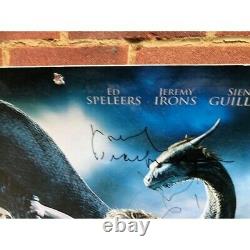 Eragon 2006 Huge Film poster on card, signed by Irons Malkovich Guillory Paolini