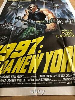 Escape From New York Original Large Cinema Movie Poster, Not A Quad Poster