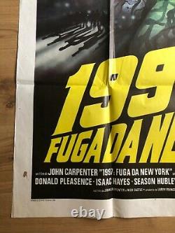 Escape From New York Original Large Cinema Movie Poster, Not A Quad Poster
