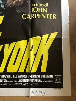 Escape From New York Original Large Cinema Movie Poster, Not A Quad Poster