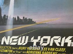 Escape From New York UK Quad LINEN BACKED (1981) Original Vintage Film Poster