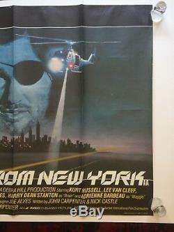 Escape from New York UK Quad Cinema Movie Poster John Carpenter