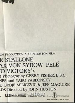 Escape to Victory Original Quad Movie Poster 1981 Michael Caine John Huston Pele