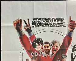 Escape to Victory Original Quad Movie Poster Michael Caine Stallone Pele 1981