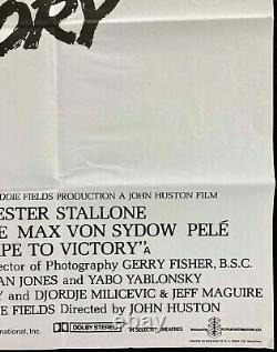 Escape to Victory Original Quad Movie Poster Michael Caine Stallone Pele 1981