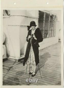 Ethel Barrymore 1925 Olympic White Star Cruise Ship Original Keybook Photograph