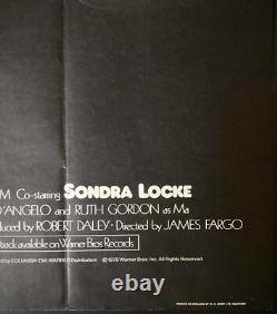 Every Which Way But Loose ORIGINAL Quad Movie Cinema Poster Clint Eastwood 1978