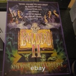 Evil Dead 2 (1987) Quad Cinema Poster 30x40 Rare