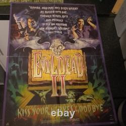 Evil Dead 2 (1987) Quad Cinema Poster 30x40 Rare