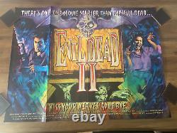 Evil Dead 2 Original British Quad Cinema Movie Poster Graham Humphreys Art