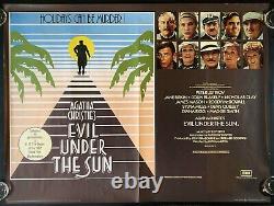 Evil Under the Sun Original Quad Movie Poster Agatha Christie Maggie Smith 1982