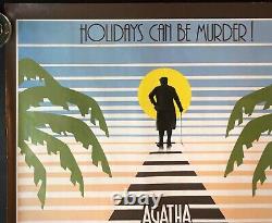 Evil Under the Sun Original Quad Movie Poster Agatha Christie Maggie Smith 1982