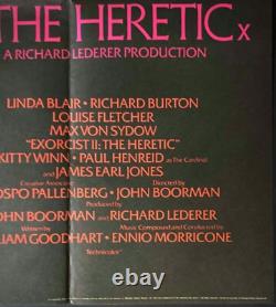 Exorcist I + II Original Quad Movie Cinema Poster Linda Blair William Friedkin
