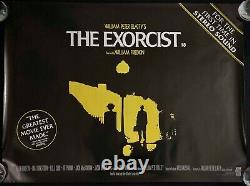 Exorcist Original Quad Movie Poster William Friedkin Linda Blair 1990s Reissue