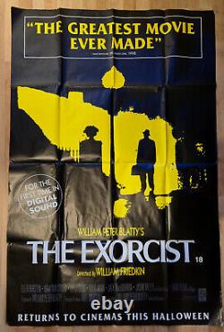 Exorcist Original UK Double Quad Movie Poster Linda Blair Max von Sydow 1998