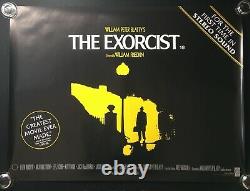 Exorcist Rerelease Original Quad Movie Poster Linda Blair Horror Rolled Mint