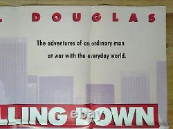 FALLING DOWN (1993) rare original UK d/s quad poster Michael Douglas