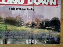 FALLING DOWN (1993) rare original UK d/s quad poster Michael Douglas