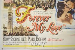 FOREVER MY LOVE (1962) Original Quad Movie Poster Romy Schneider, Karl Boehm