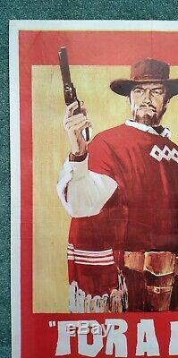 FOR A FEW DOLLARS MORE (1965) original UK quad movie poster CLINT EASTWOOD