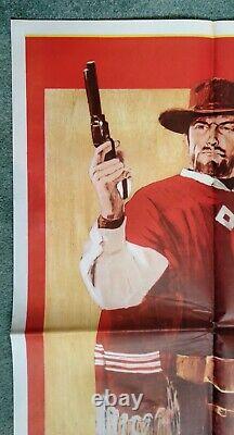 FOR A FEW DOLLARS MORE (1965) original UK quad movie poster CLINT EASTWOOD