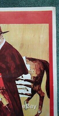 FOR A FEW DOLLARS MORE (1965) original UK quad movie poster CLINT EASTWOOD